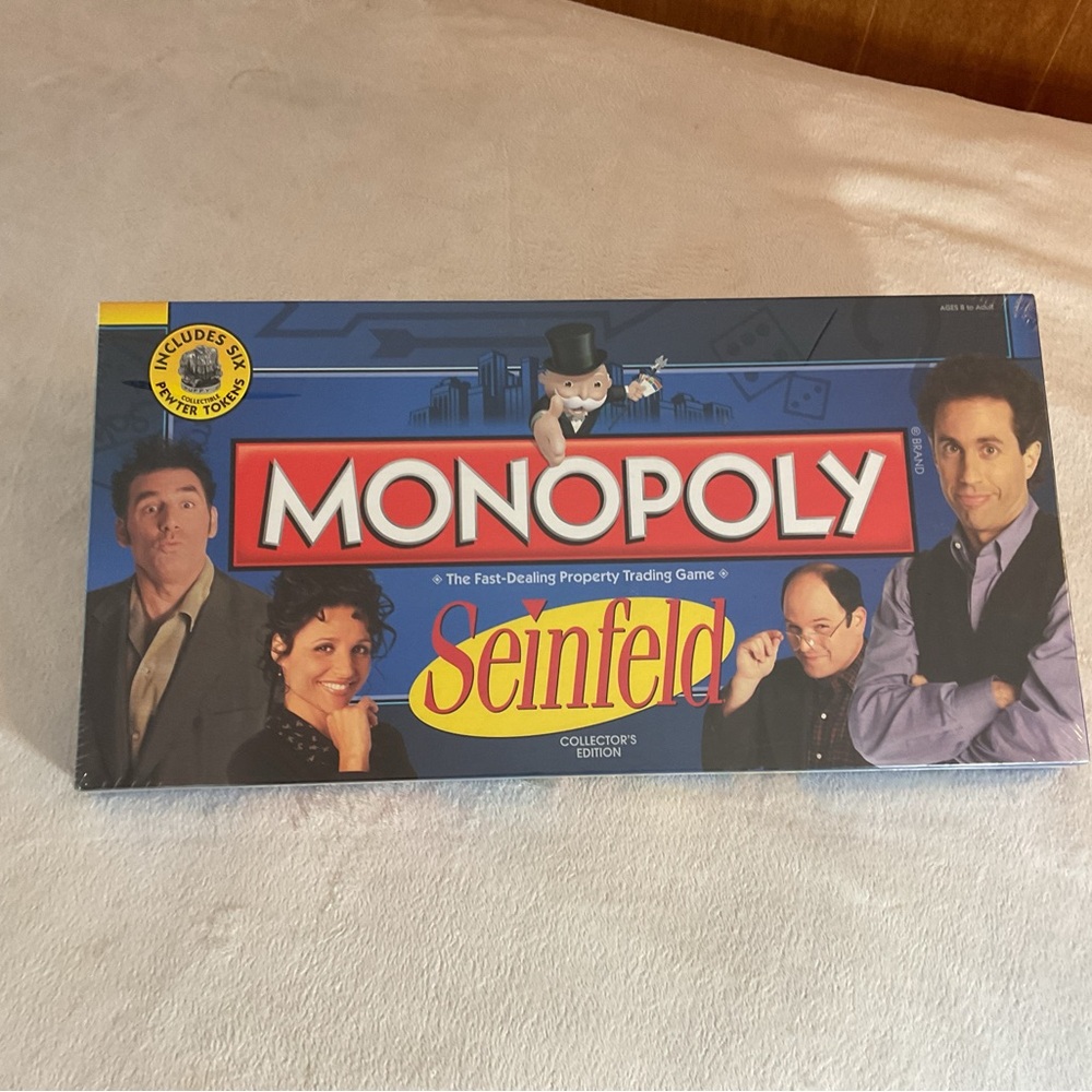 Monopoly Seinfeld Collector's Edition Board Game - Blue unopened